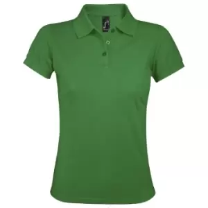 image of SOLs Womens/Ladies Prime Pique Polo Shirt (3XL) (Kelly Green)