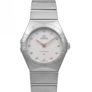 Image of Constellation Manhattan Quartz 28mm Quartz Silver Dial Diamonds Ladies Watch