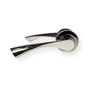 Image of LocksOnline Twirl Lever Door Handle on Round Rosette