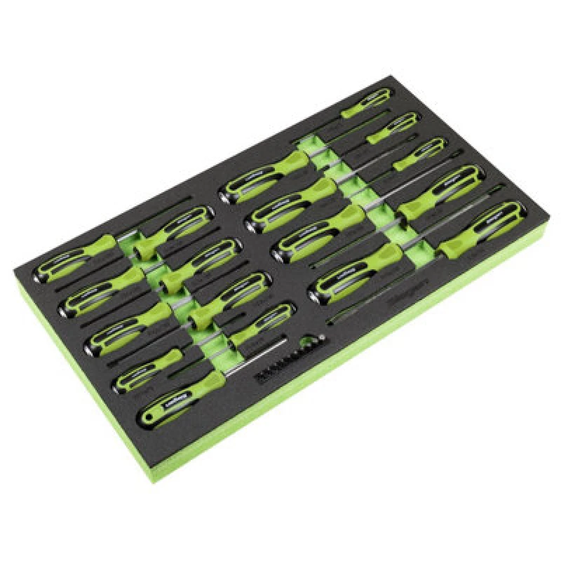 Image of Sealey S01281 Siegen Hammer-Thru Screwdriver Bit Driver Bit Set Tool Tray 28Pc