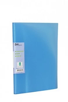 image of Pentel Recycology Vivid A4 Display Book 30 Pockets Blue PK10