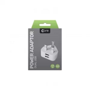 Image of Core Dual Power Adapter White