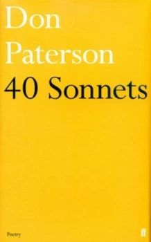 Image of 40 Sonnets by Don Paterson Hardback