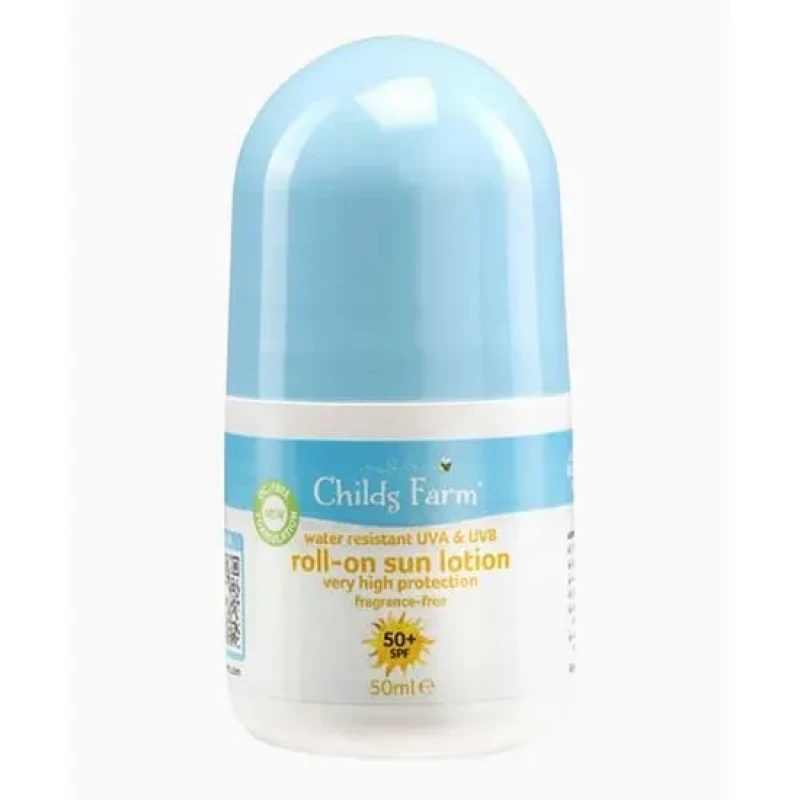 Image of Childs Farm Roll On Sun Lotion sunscreen roll-on SPF 50+ 50ml