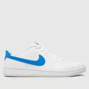 Image of Nike White & Blue Court Royale Next Nature Trainers