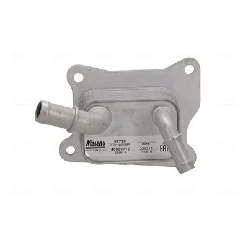 Image of NISSENS 91739 Oil Cooler ** FIRST FIT ** with gaskets/seals Aluminium Oil Cooler,engine oil (469)