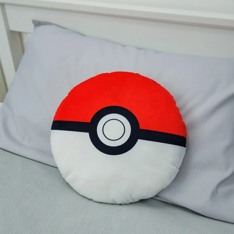 Image of Pokemon Pokemon Pokemon Legend Pokeball Shaped Cushion - Multi One Size Unisex