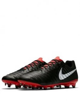 Image of Nike Mens Tiempo Legend Academy Firm ground Football Boot Black Grey Size 10 Men