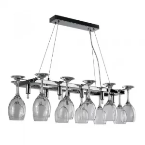 Image of Chalice 8-Way Wine Glass Holder in Chrome