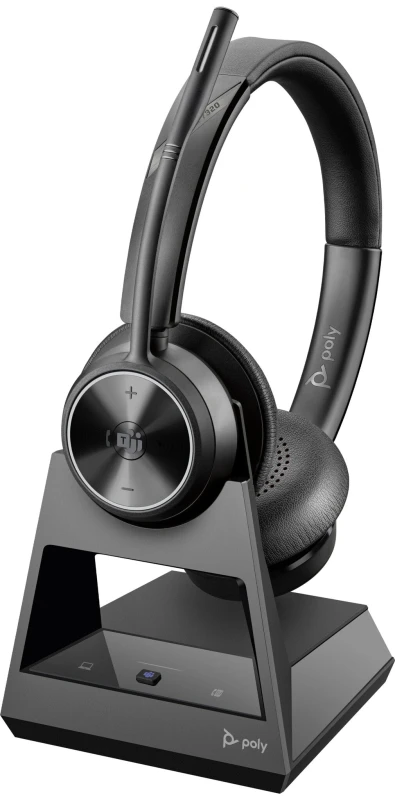 Image of Poly Poly Savi 7320 Office Stereo DECT 1880-1900 MHz Headset 8D3F7AA