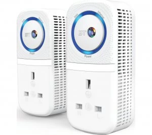 Image of BT Broadband Extender Flex 1000 Powerline Adapter Kit Twin Pack