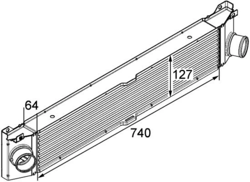 Image of Intercooler MAHLE CI 158 000P