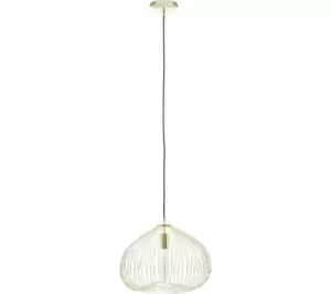 image of INTERIORS by Premier Lavis 1 Bulb Pendant Ceiling Light - Gold