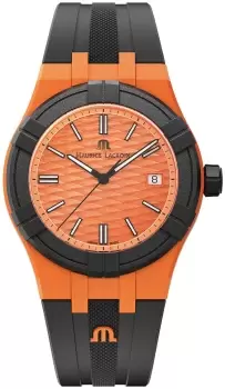 Image of Maurice Lacroix Watch Aikon Quartz TIDE Orange