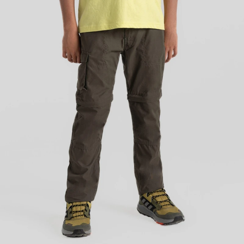 Image of Craghoppers Kiwi' Cargo Convertible Trousers Pale Green