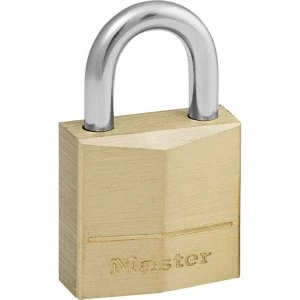 Image of Masterlock Solid Brass Padlock 20mm Standard