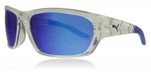 image of Puma PU0057S Sunglasses Crystal Blue 004 63mm