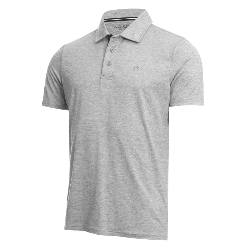 Image of Calvin Klein Golf Newport Polo Shirt - Silver Silver M