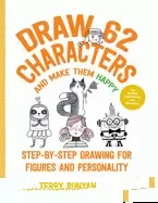 Image of draw 62 characters and make them happy step by step drawing for figures and