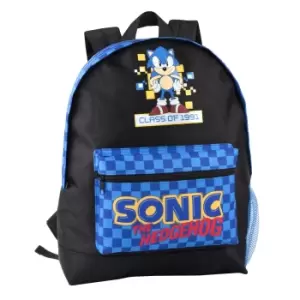 image of Sonic The Hedgehog Childrens/Kids Retro Game Backpack (One Size) (Black)