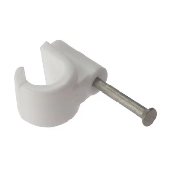 Image of ForgeFix Pipe Clips with Masonry Nail 9mm Box 100