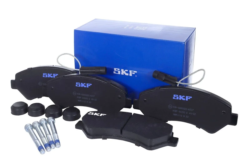 Image of SKF VKBP 80393 E Brake pad set incl. wear warning contact Brake Pad Set,disc brake (402)