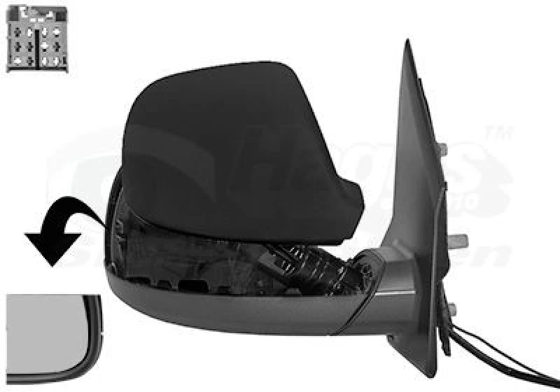 Image of VAN WEZEL Wing mirror VAN WEZEL 5791856