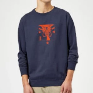 Image of Samurai Jack Aku Kanji Sweatshirt - Navy - 3XL