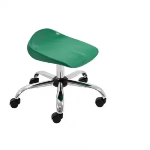 TC Office Titan Swivel Junior Stool with Castors 405-475mm, Green