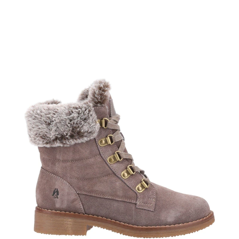 Image of Hush Puppies Womens Florence Water Resistant Warm Lined Ankle Boots - UK 6 Beige female GDE2642TAU6