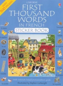 Image of First Thousand Words in French Sticker Book Paperback