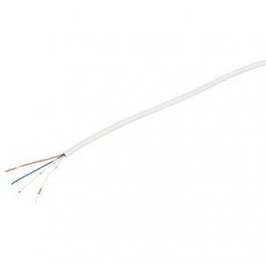 Image of Labgear 2 Pair 4 Core Round White CW1308 Telephone Cable - 1 Meter