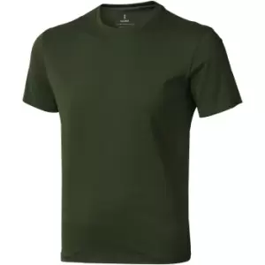 image of Elevate Mens Nanaimo Short Sleeve T-Shirt (S) (Army Green)