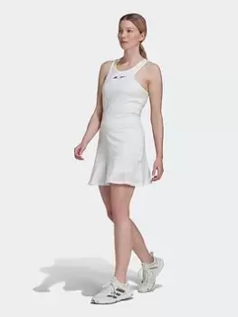Image of adidas Tennis London Y-Dress, White, Size L, Women