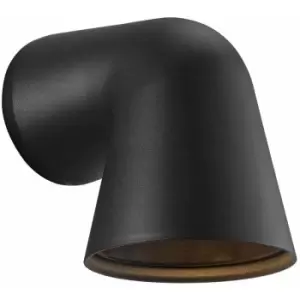 image of Nordlux Front Single Outdoor Down Wall Lamp Black, GU10, IP44