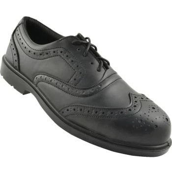 image of Black Brogue S3 SRC Safety Shoes - Size 11 - Tuffsafe