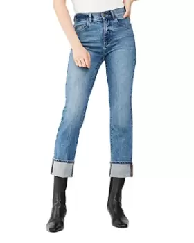 Image of DL1961 Patti High Rise Ankle Straight Vintage Jeans in Oasis Cuff