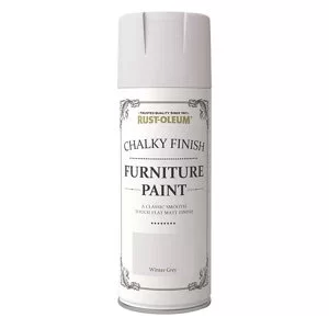Image of Rust-Oleum Winter Grey Chalky Finish Furniture Spray Paint 400ml