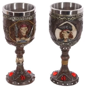 Image of Pirate Design Decorative Goblet (1 Random)