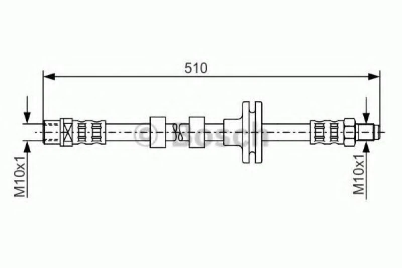 Image of Bosch 1 987 481 157 Brake Hose Brake Hose (83)