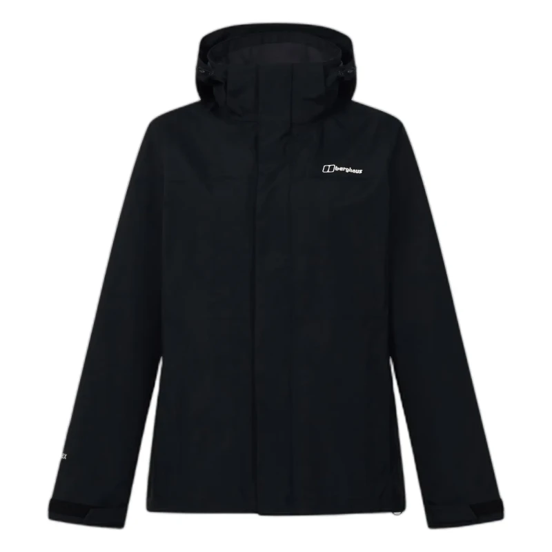 Image of Womens hooded waterproof jacket Berghaus Hillwalker 2.0 Noir Female XS/S