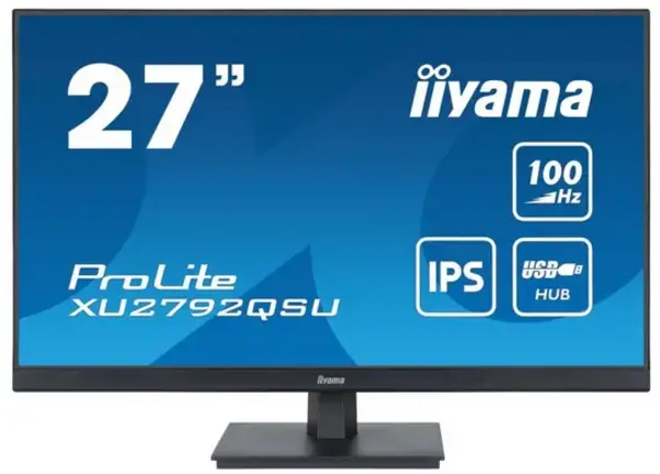 image of iiyama ProLite 27" XU2792QSU-B6 Quad HD IPS LED Monitor