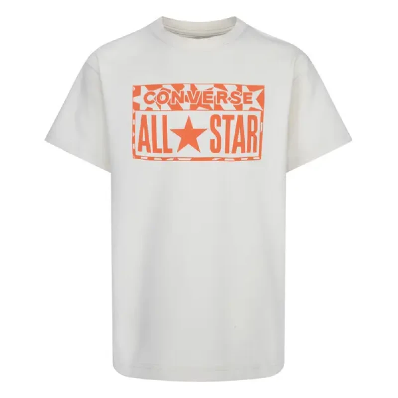 Image of Converse Child's T-Shirt Converse Loose Fit Beige Male 13/15 ans