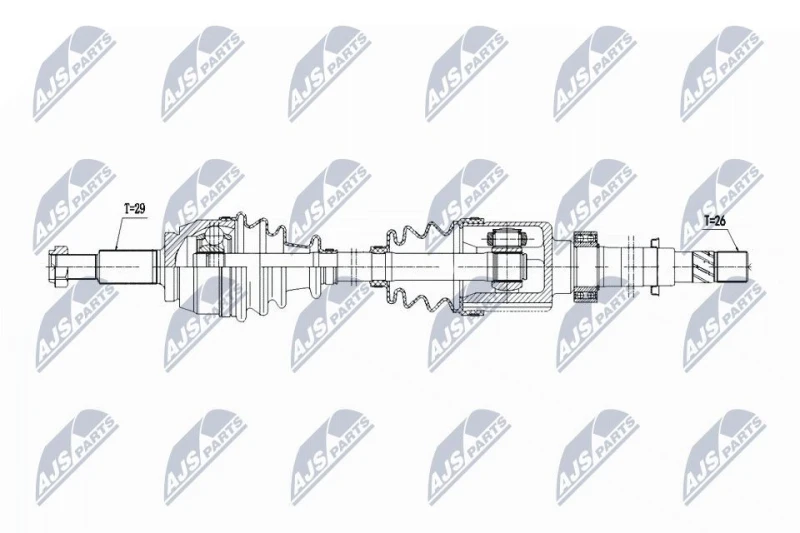 Image of NTY Drive shaft NTY NPW-RE-198