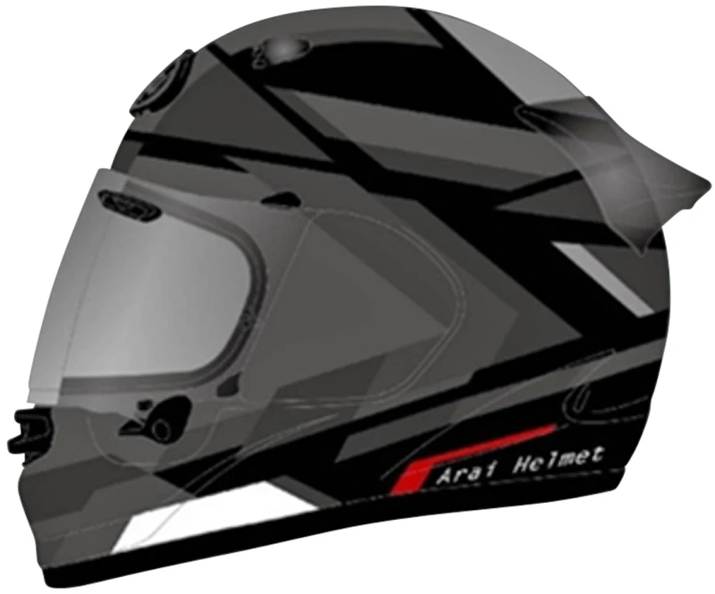 Image of Arai Quantic Mosaic Helmet, black-grey, Size S for Men