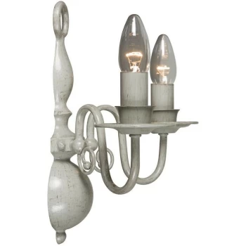 image of Linea Verdace Lighting - Linea Verdace Brugge Candle Wall Light Gray