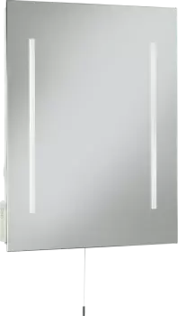 Image of 500 x 390mm LED Mirror with Dual Shaver Socket 230V IP44 10W