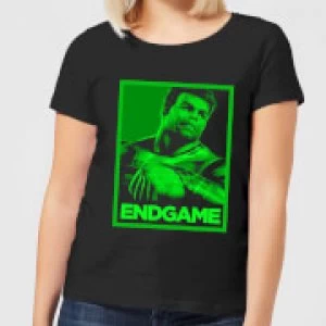 Image of Avengers Endgame Hulk Poster Womens T-Shirt - Black
