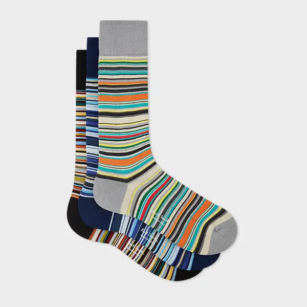 Image of Paul Smith Signature Stripe' Socks Three Pack