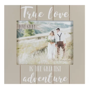 Image of 8" x 10" - Love Story Photo Frame - True Love & Adventure